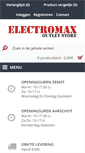 Mobile Screenshot of electromax.be